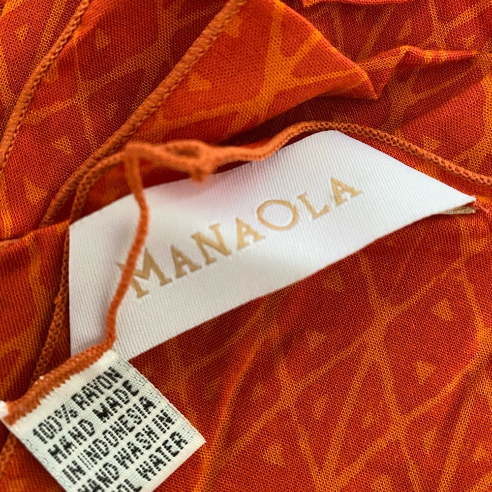 Rustic orange manaola pareo